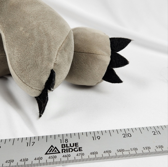 Bunnies By The Bay Plush Dinosaur T-Rex Soft Gray Grey Plush Stuffed Animal 21" - Picture 13 of 13